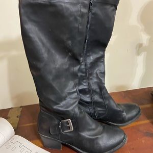 Tall black boots